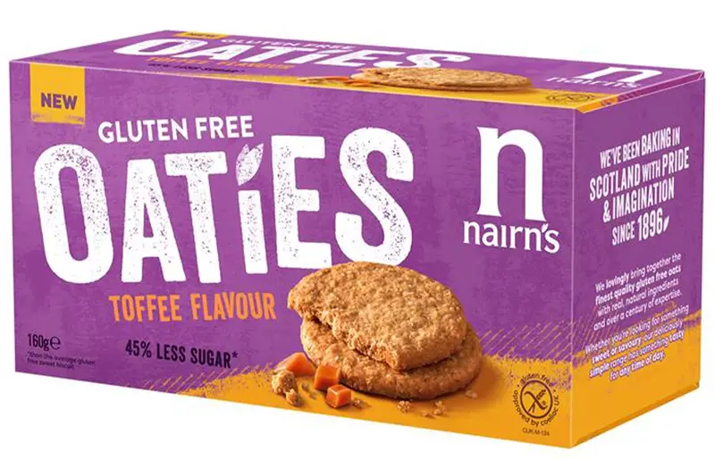 Gluten Free Toffee Flavour Oaties 160g (Nairn's)