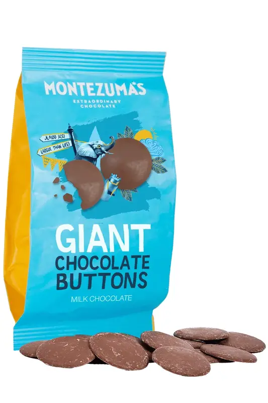 Giant Sized Milk Chocolate Buttons 120g (Montezuma's)