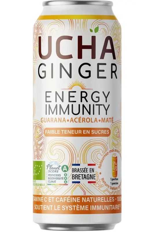 Organic Ginger Beer Energy Immunity 330ml (Ucha Kombucha)