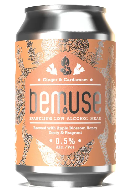 Ginger & Cardamom Sparkling Non-Alcoholic Mead 330ml (Bemuse)