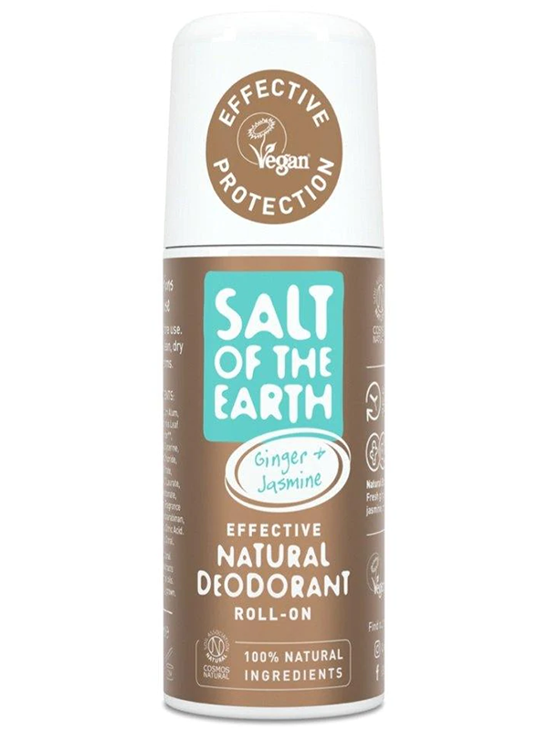 Ginger & Jasmine Roll On Deodorant 75ml (Salt of the Earth)