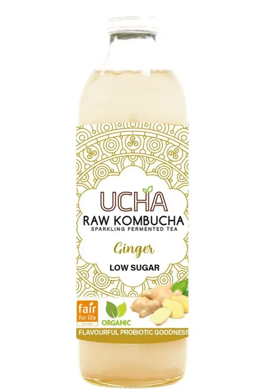 Organic Ginger Kombucha 350ml (Ucha Kombucha)