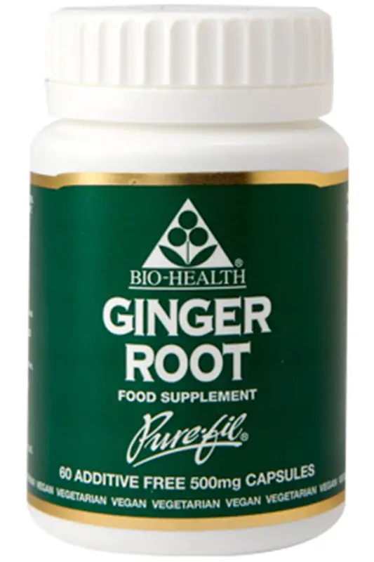 Ginger Root 60 Capsules (Bio-Health)