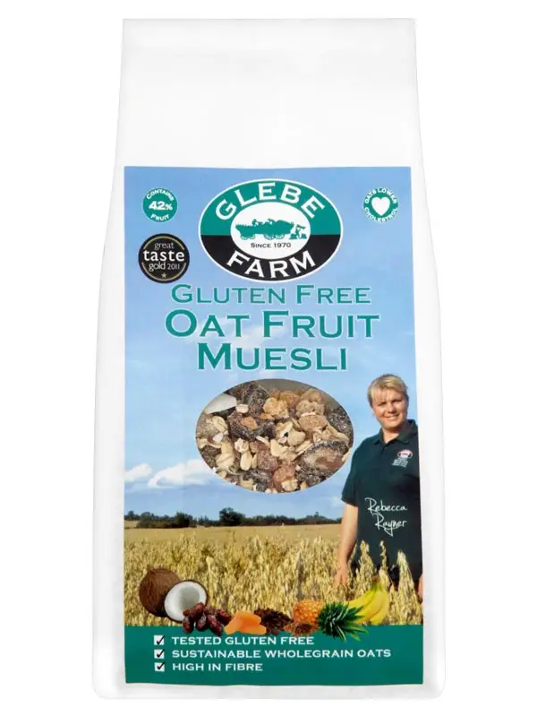 Oat Fruit Muesli, Gluten Free 400g (Glebe Farm)