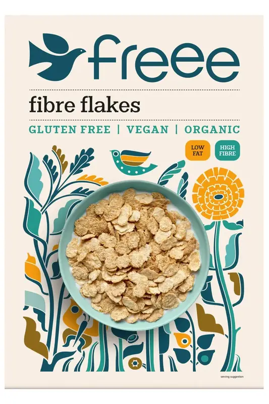 Organic Gluten Free Fibre Flakes 375g (Freee by Doves Farm)