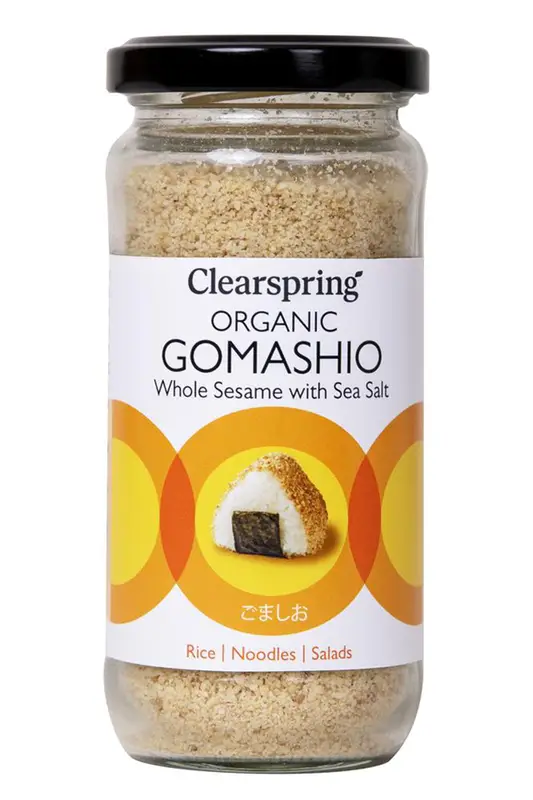 Organic Gomashio Whole Sesame Seeds with Sea Salt 100g (Clearspring)