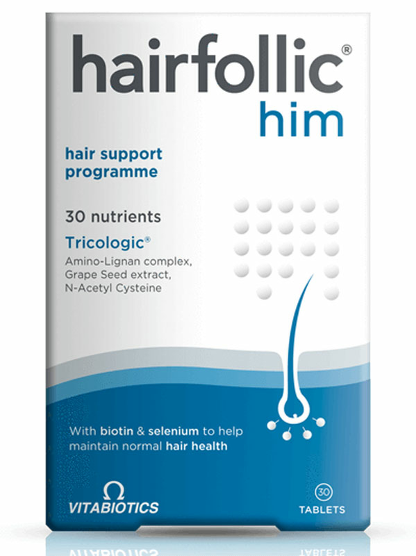 Hairfollic Him, 30 Tablets (Vitabiotics)
