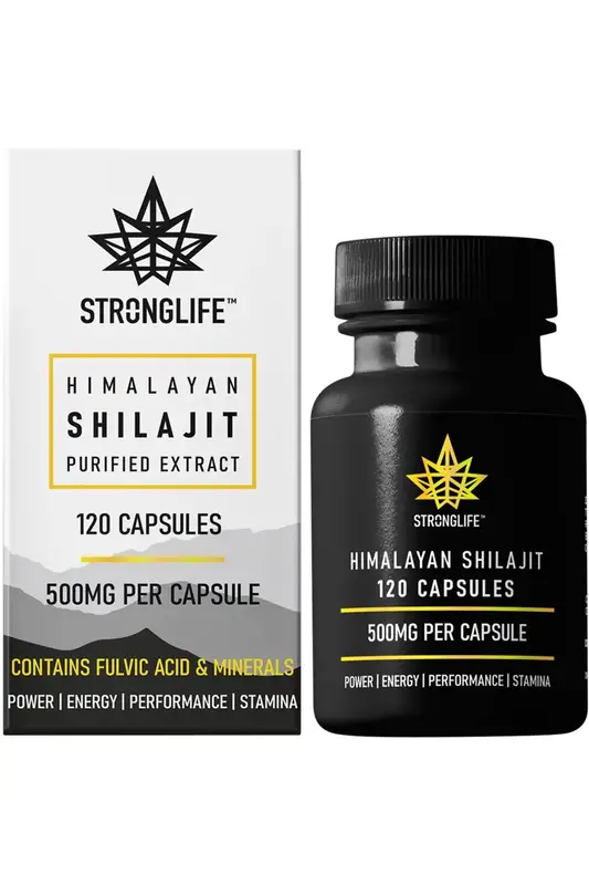 Organic Himalayan Shilajit x 120 Capsules (Stronglife)