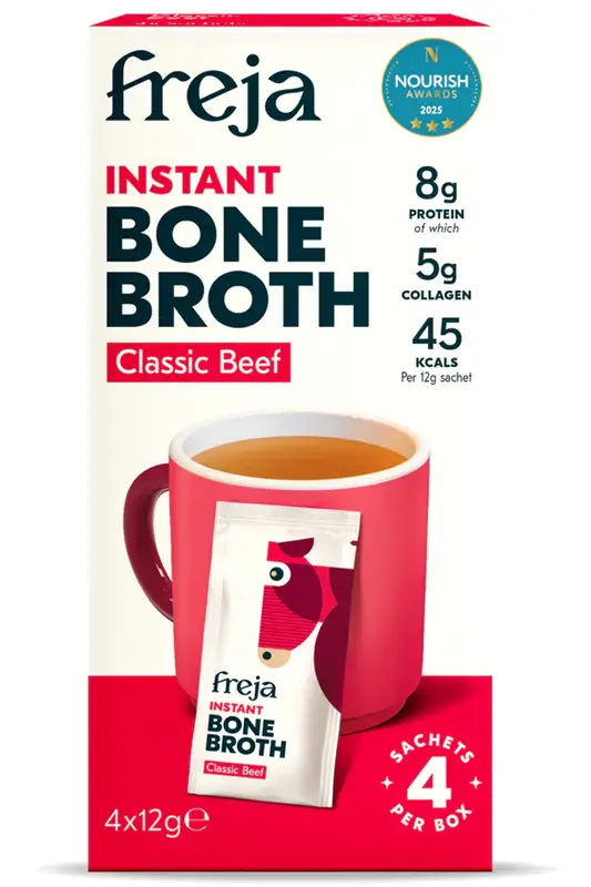 Instant Bone Broth Beef 4 x 12g Sachets (Freja)