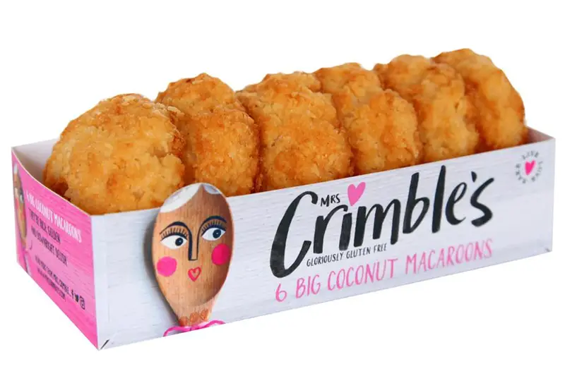 6 Big Coconut Macaroons 180g (Mrs Crimbles)
