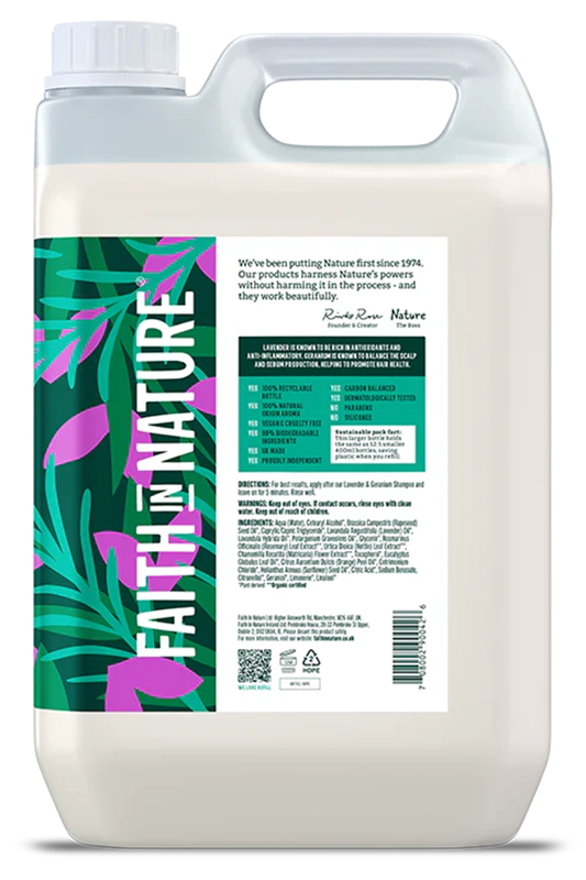 Lavender & Geranium Conditioner 5L (Faith in Nature)