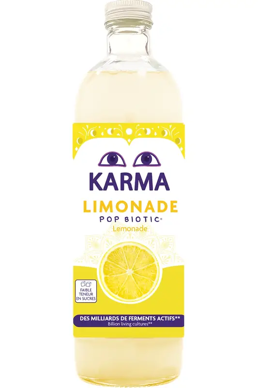Organic Lemonade Popbiotic 750ml (Karma Kombucha)