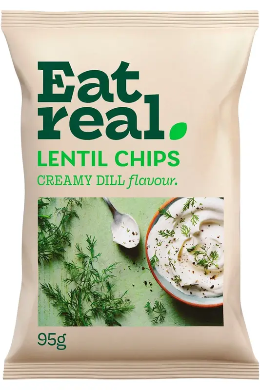 Lentil Chips Creamy Dill 95g (Eat Real)