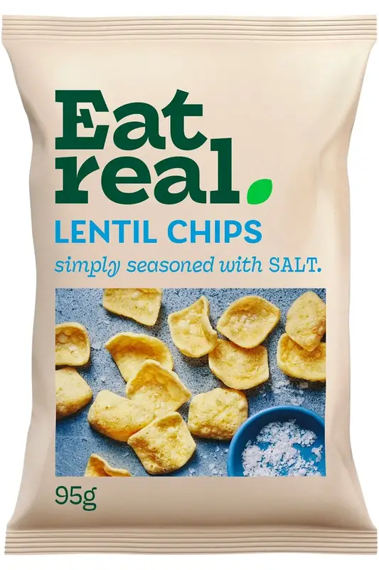 Lentil Chips Salted 95g (Eat Real)