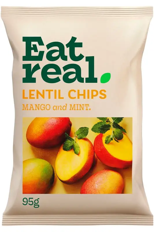 Lentil Chips Mint & Mango 95g (Eat Real)