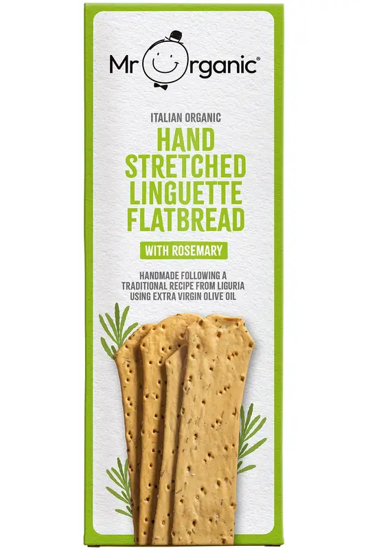 Organic Linguette Flatbread with Rosemary 150g (Mr Organic)