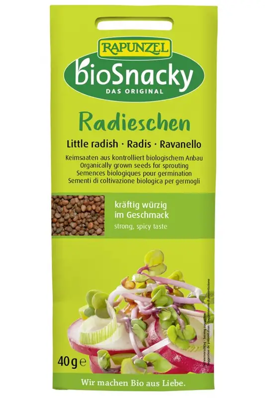 Organic Little Radish Seeds for Sprouting 40g (A.Vogel)
