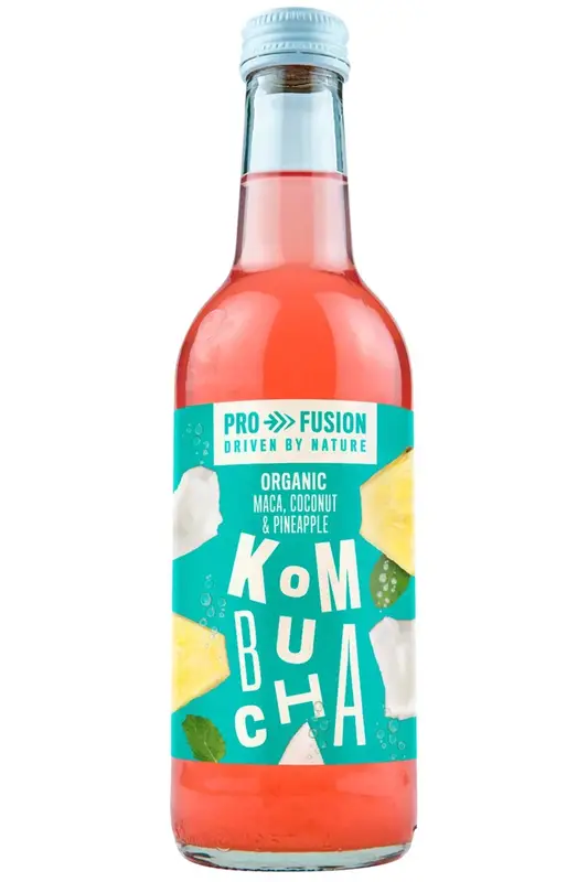 Organic Maca, Coconut & Pineapple Kombucha 330ml (Profusion)