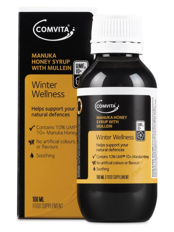 Manuka Honey Syrup with Mullein 100ml (Comvita)