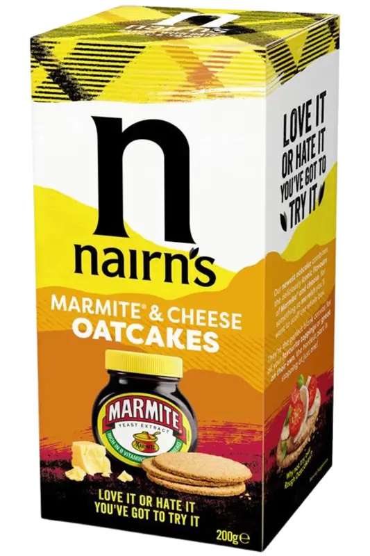 Marmite & Cheese Oatcakes 200g (Nairn's)