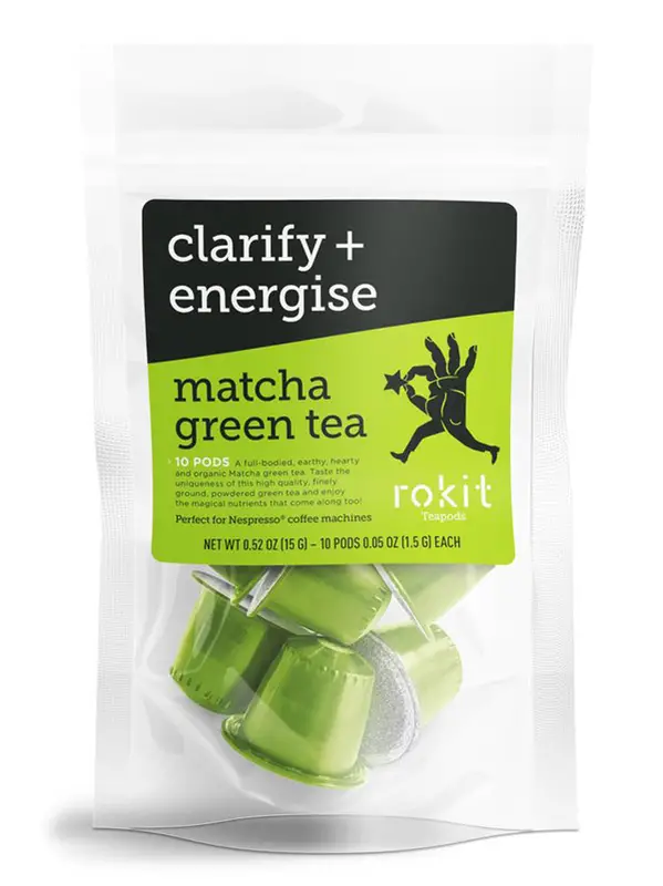 Matcha Green Tea Nespresso Compatible Pods - 10 Pods (Rokit Pods)