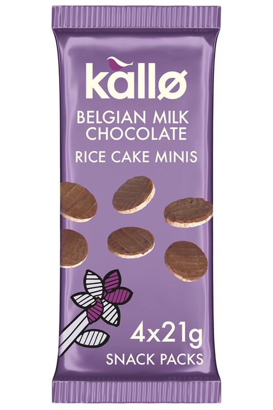 Milk Chocolate Rice Cake Minis 84g (Kallo)