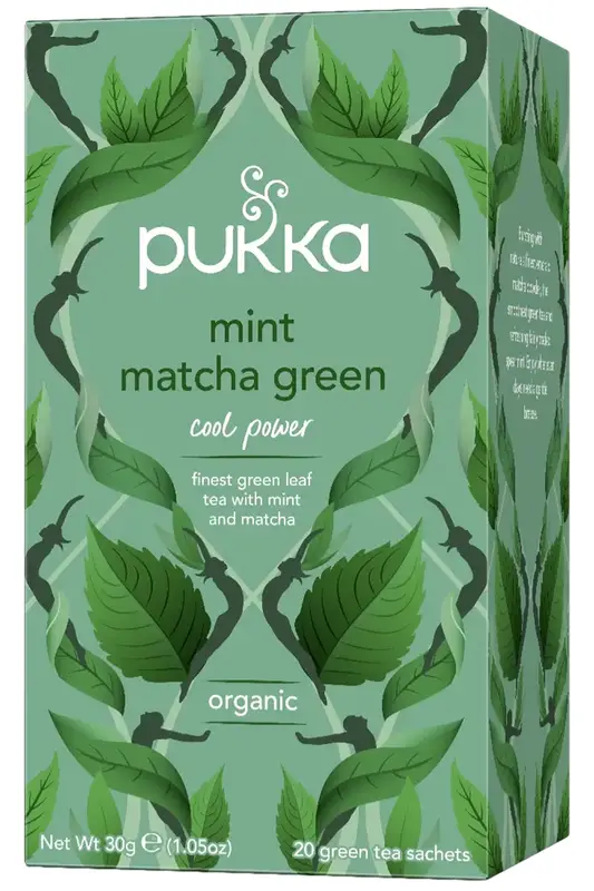 Organic Mint Matcha Green Tea 20 x Sachets (Pukka)