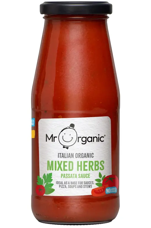 Organic Mixed Herbs Passata Sauce 400g (Mr Organic)