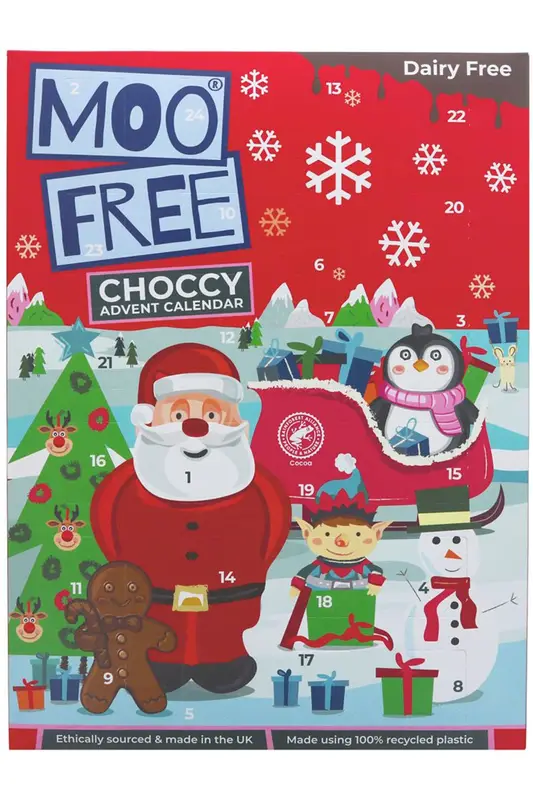 Dairy Free Chocolate Advent Calendar 70g (Moo Free)