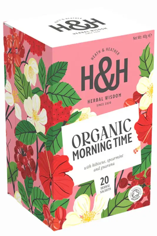 Organic Morning Time Tea x 20 Bags (Heath & Heather)