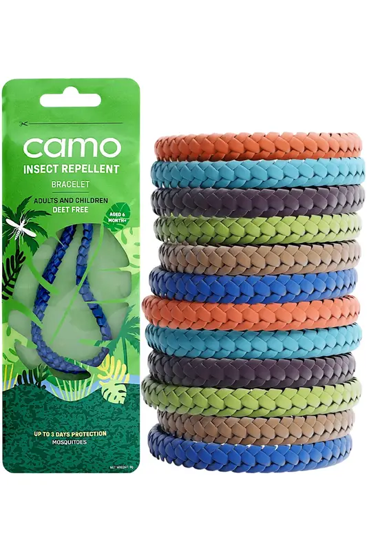 Mosquito Repellent Leather Bracelet x 1 (CAMO)