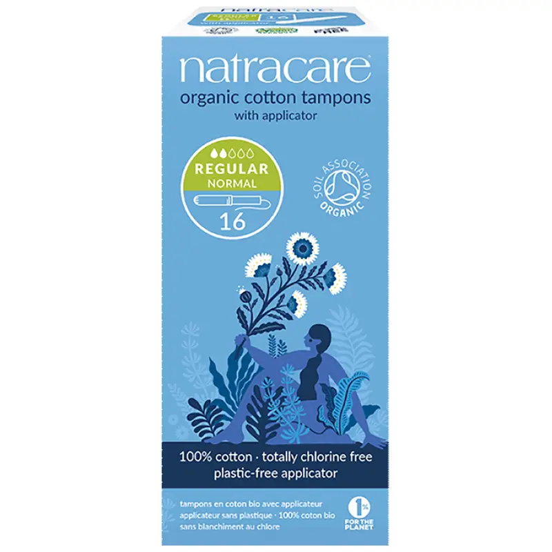 Organic Applicator Tampons Regular x16 (Natracare)