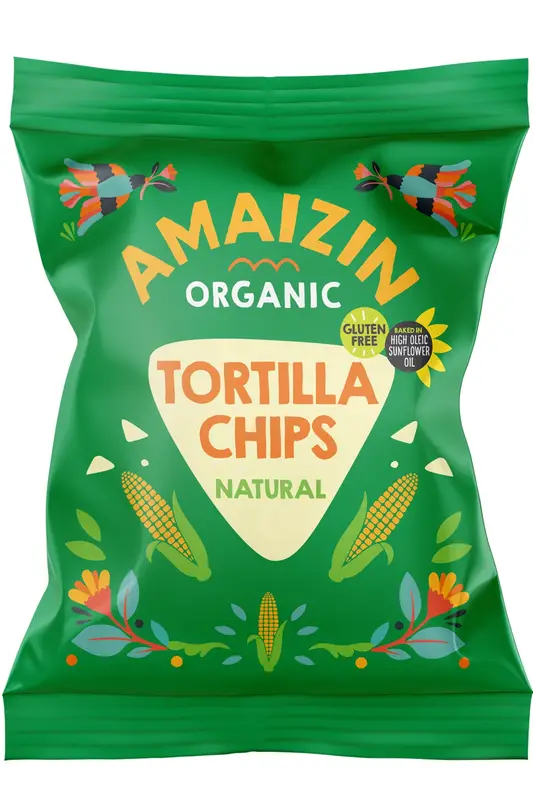 Organic Natural Tortilla Corn Chips 75g (Amaizin)