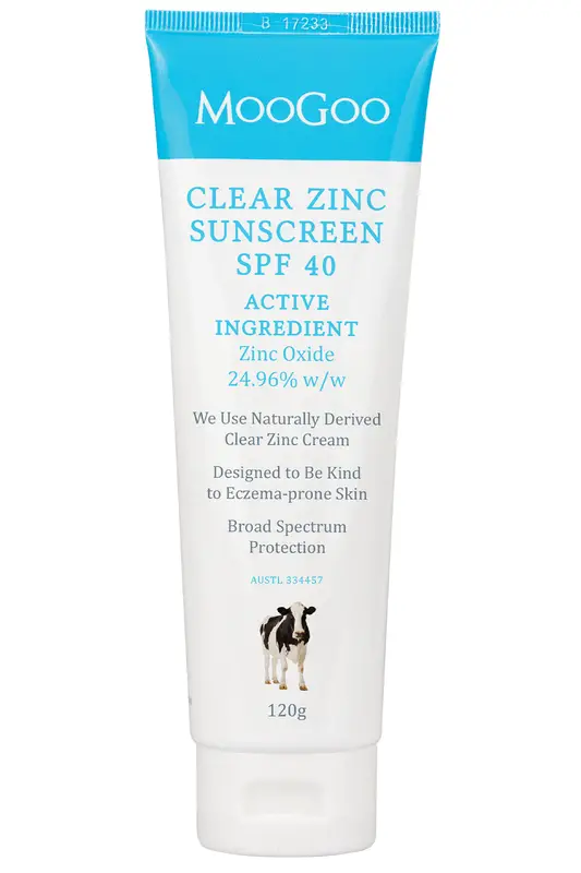 Natural Sunscreen SPF 40 120g (MooGoo)