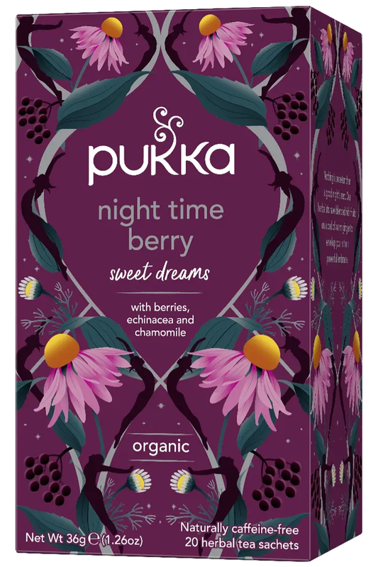 Organic Night Time Berry Tea 20 x Sachets (Pukka)