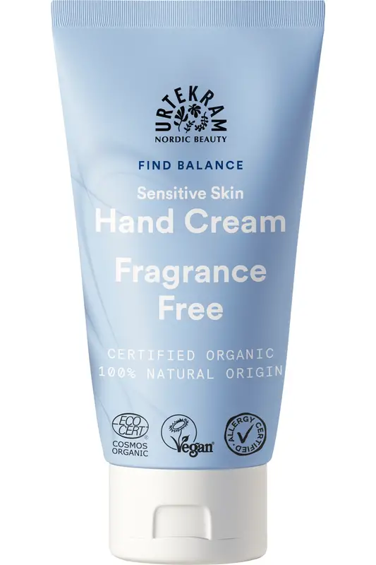Organic Fragrance Free Hand Cream 75ml (Urtekram)