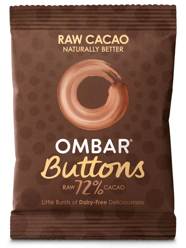 72% Cacao Buttons 25g (Ombar)