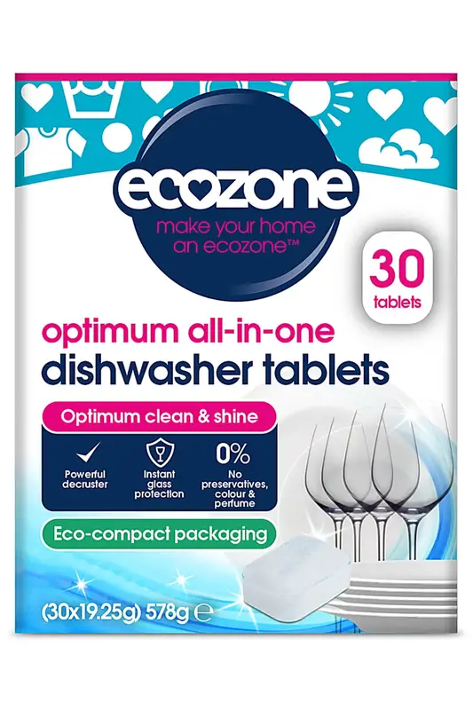 Optimum All-In-One Dishwasher Tablets x 30 Tablets (Ecozone)