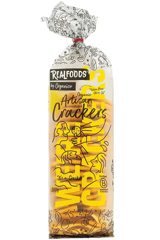 Organic Baked Crackers with Extra Virgin Olive Oil 180g (Organico)