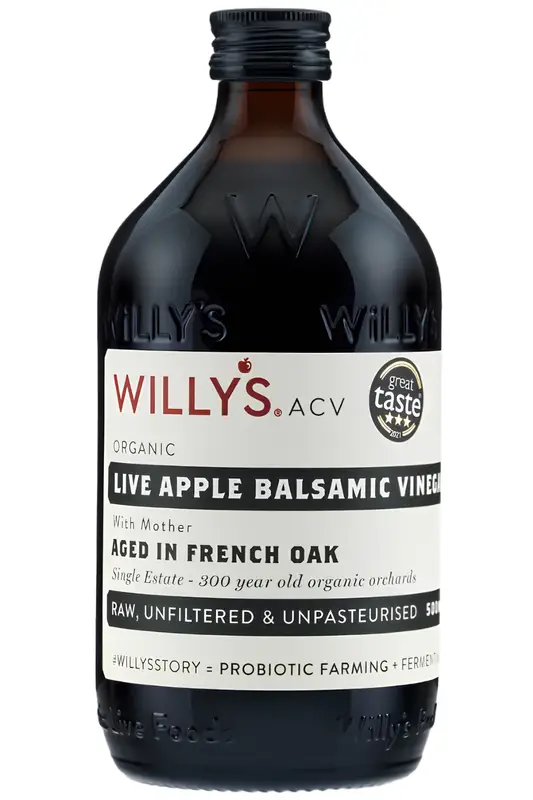 Organic Live Apple Balsamic Vinegar 500ml (Willy's)