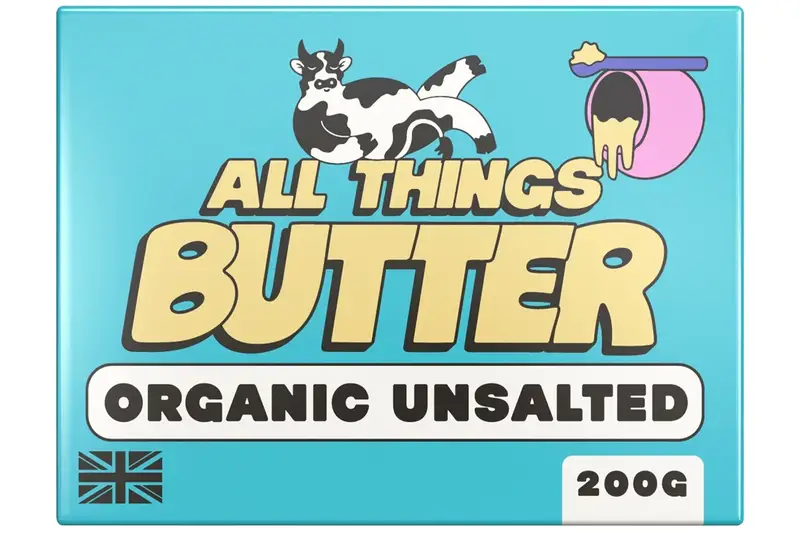 Organic British Unsalted Butter 200g (All Things)
