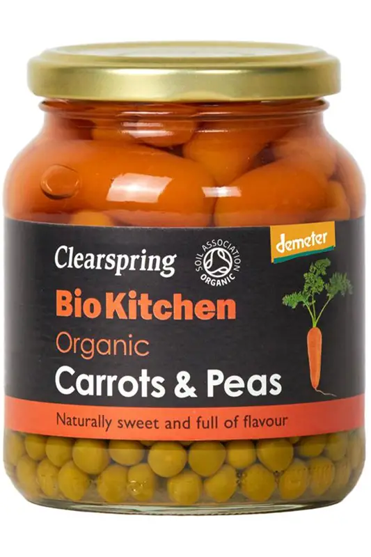 Organic Demeter Carrots & Peas 350g (Clearspring)