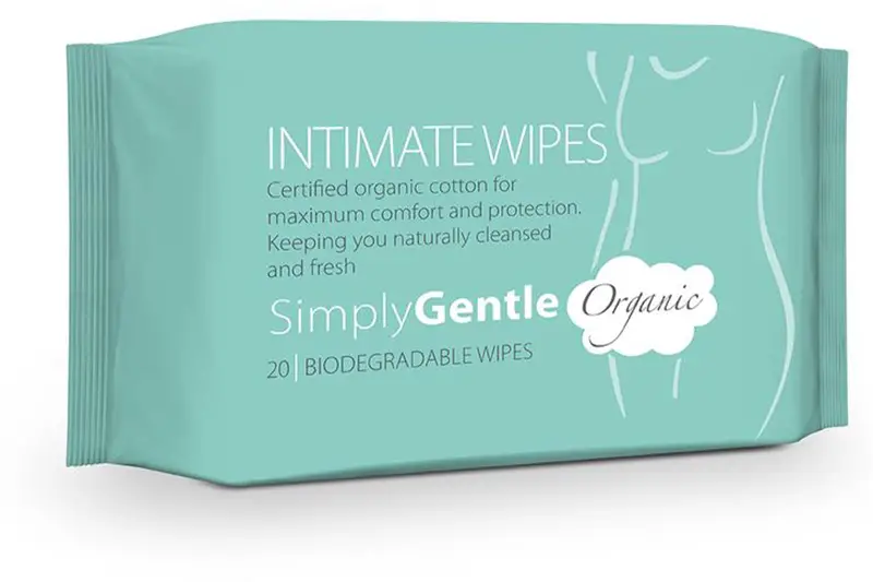 Organic Cotton Intimate Wipes x 20 (Simply Gentle)