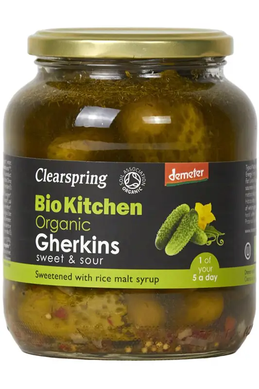 Organic Demeter Gherkins 680g (Clearspring)
