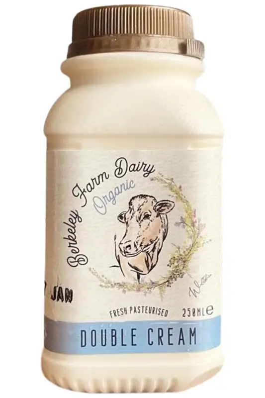 Organic Double Cream 250ml (Berkeley Farm Dairy)