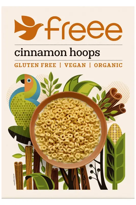 Organic Gluten Free Cinnamon Hoops 300g (Freee by Doves Farm)