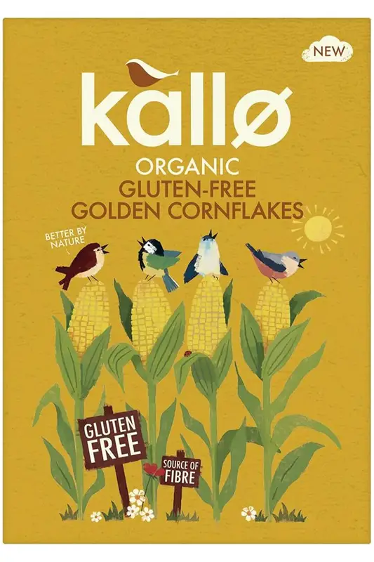 Organic Gluten Free Cornflakes 375g (Kallo)