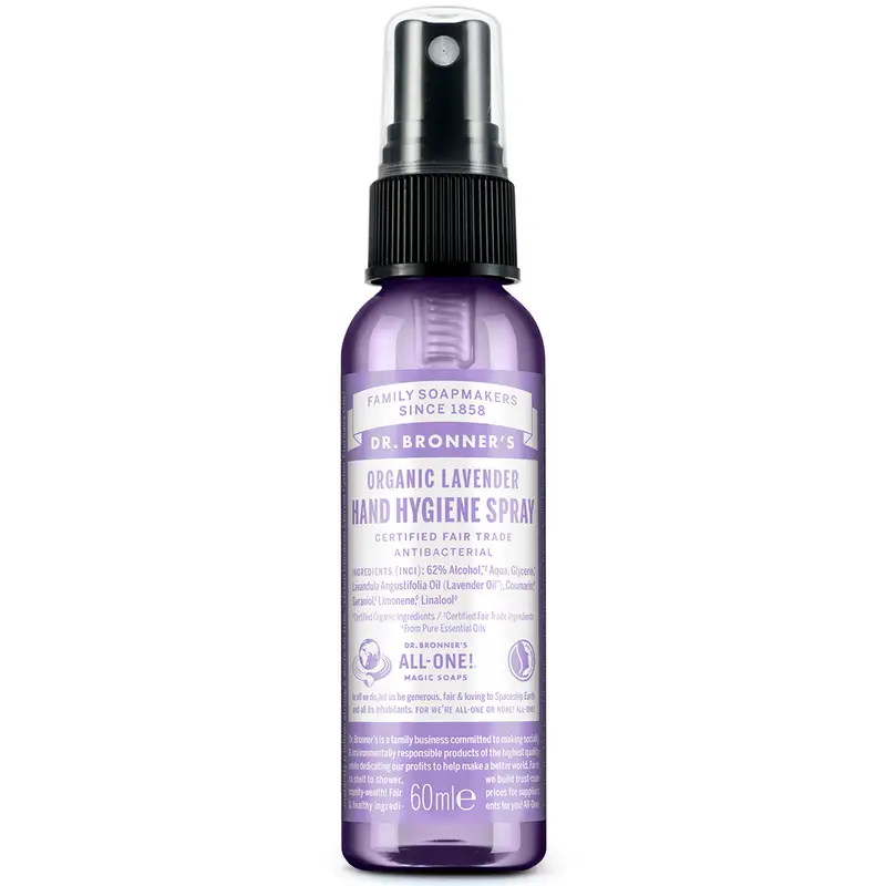 Organic Lavender Hand Hygiene Spray 60ml (Dr Bronner's)