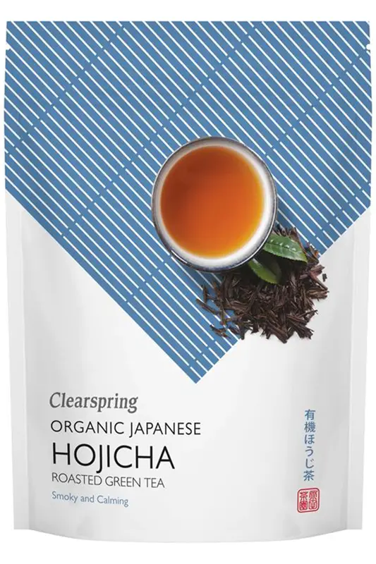 Organic Japanese Hojicha Roasted Green Tea loose 70g (Clearspring)