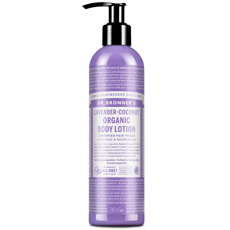 Organic Lavender Coconut Lotion 240ml (Dr. Bronner's)